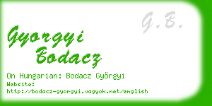 gyorgyi bodacz business card